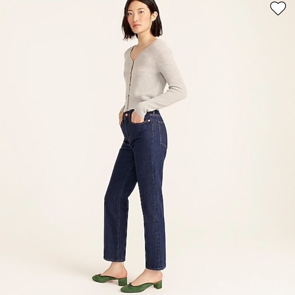 J Crew 90’s classic straight high rise jeans sz 31 dark wash (#2)
